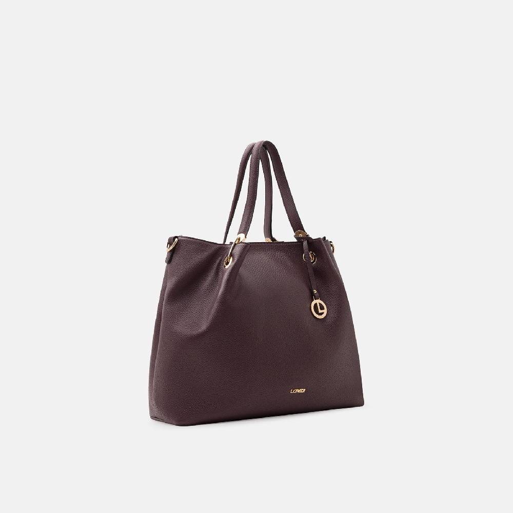 L. Credi Ebony Shopper dark plum Angebote