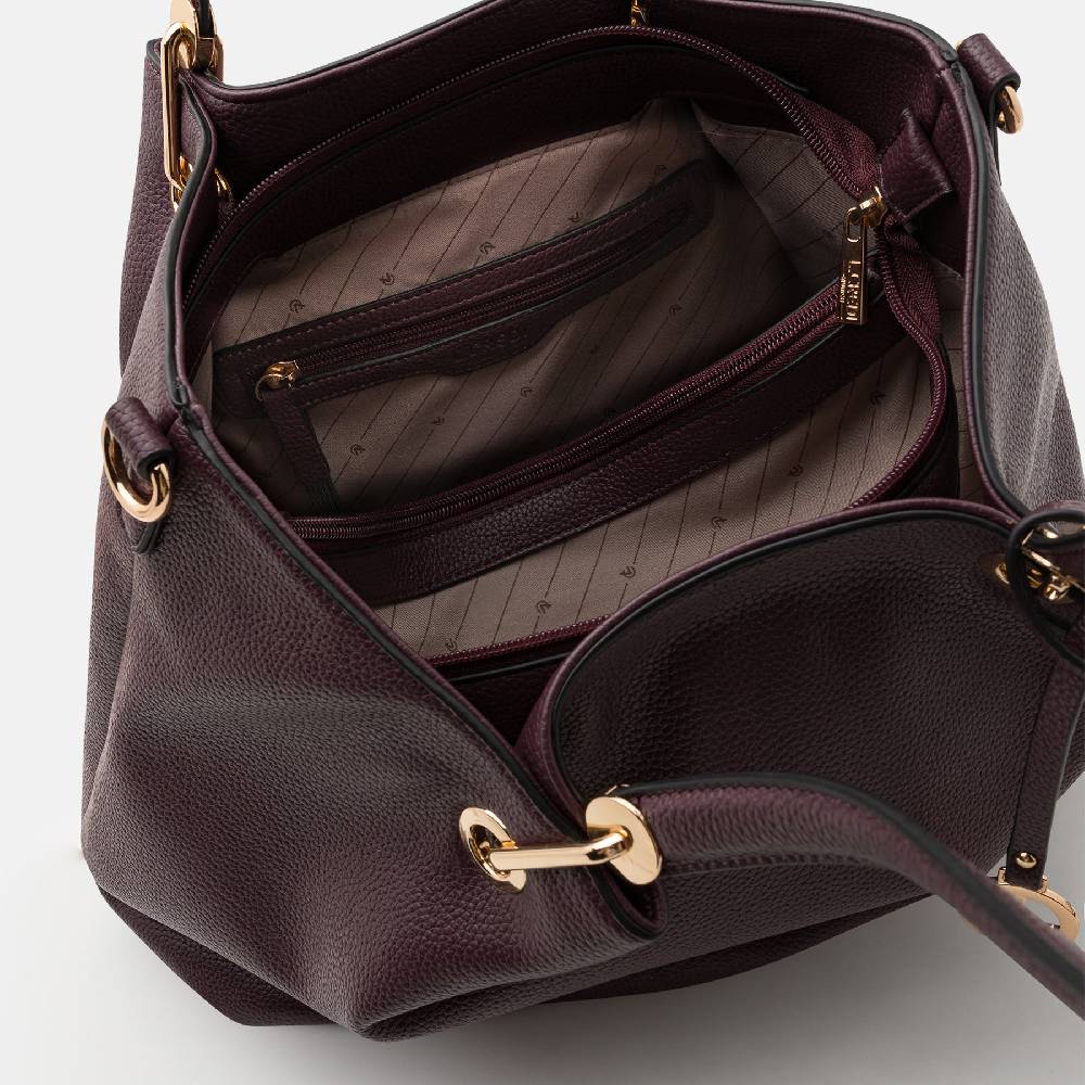 L. Credi Ebony Shopper dark plum Angebote