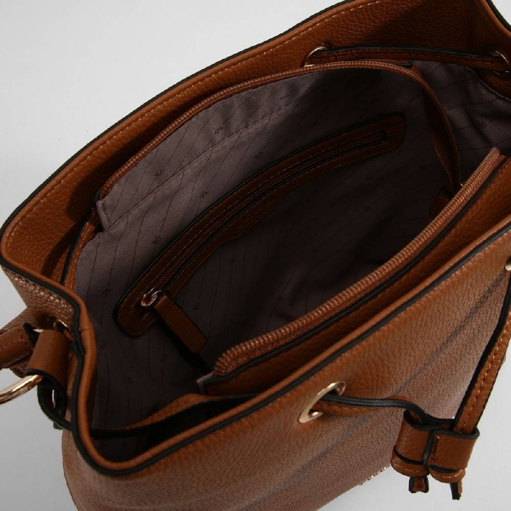 L. Credi Ebony Hobo cognac Schlussverkauf
