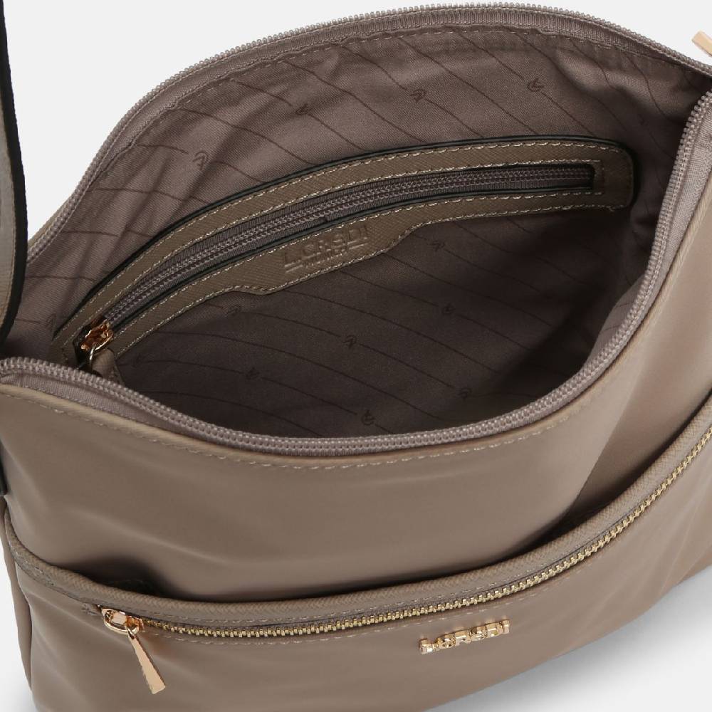 L. Credi Alena Umhängetasche beige Valentinstagsangebot