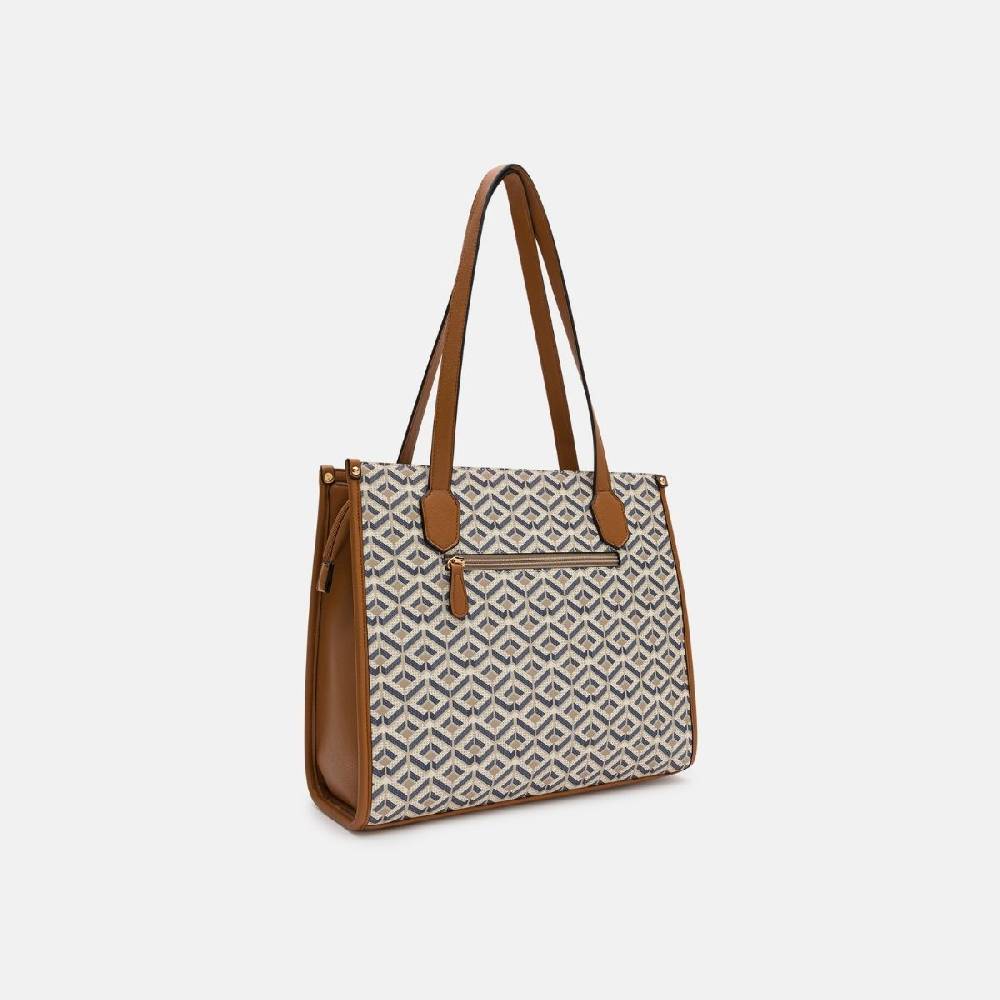 L. Credi Melina Shopper beige multi Begrenzte Freigabe