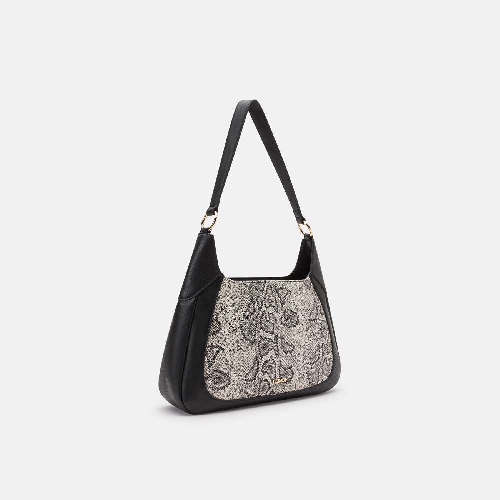 L. Credi Natascha Hobo schwarz / weiss 50% Rabatt für begrenzte Zeit