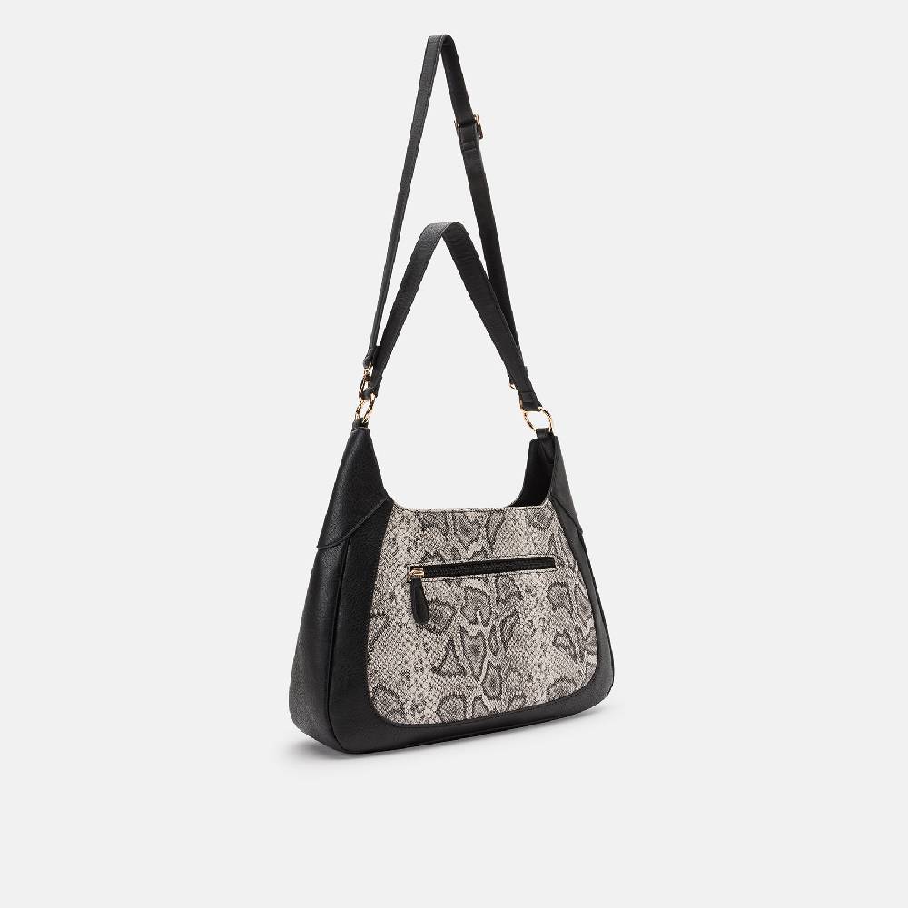 L. Credi Natascha Hobo schwarz / weiss 50% Rabatt für begrenzte Zeit