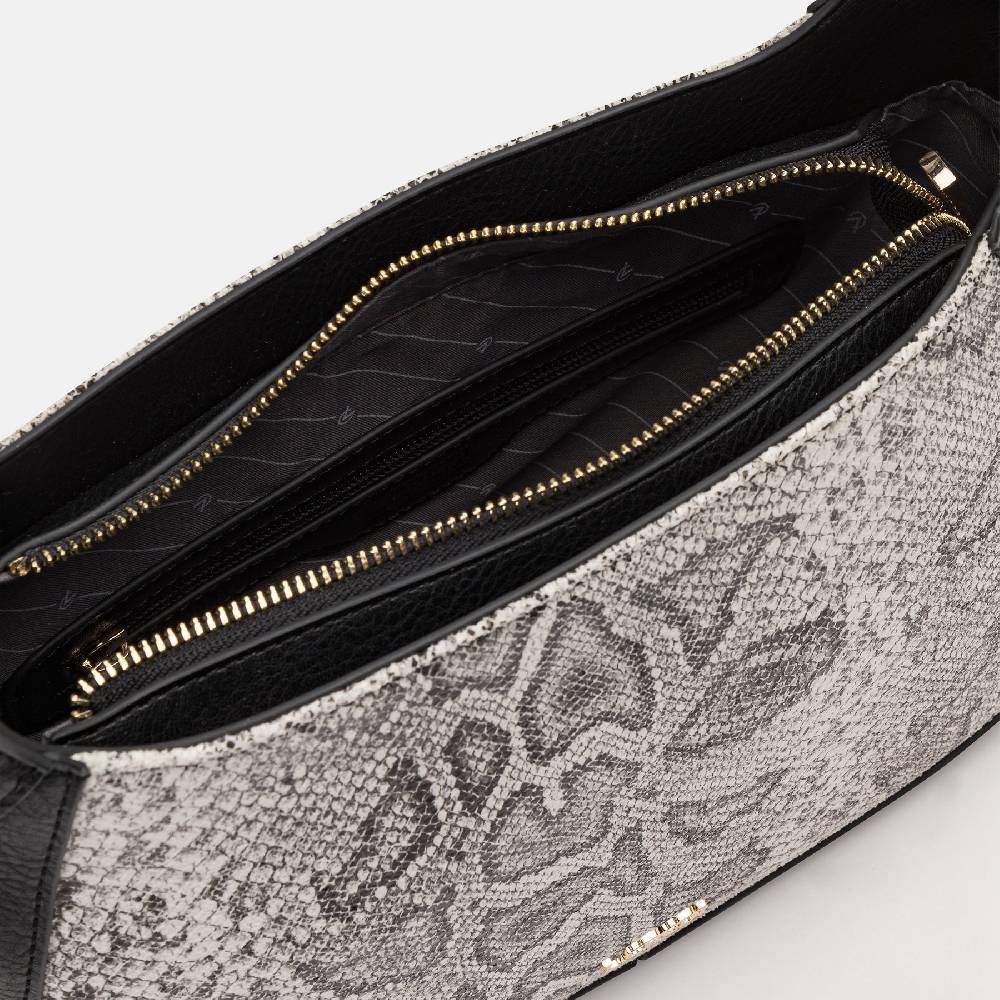 L. Credi Natascha Hobo schwarz / weiss 50% Rabatt für begrenzte Zeit