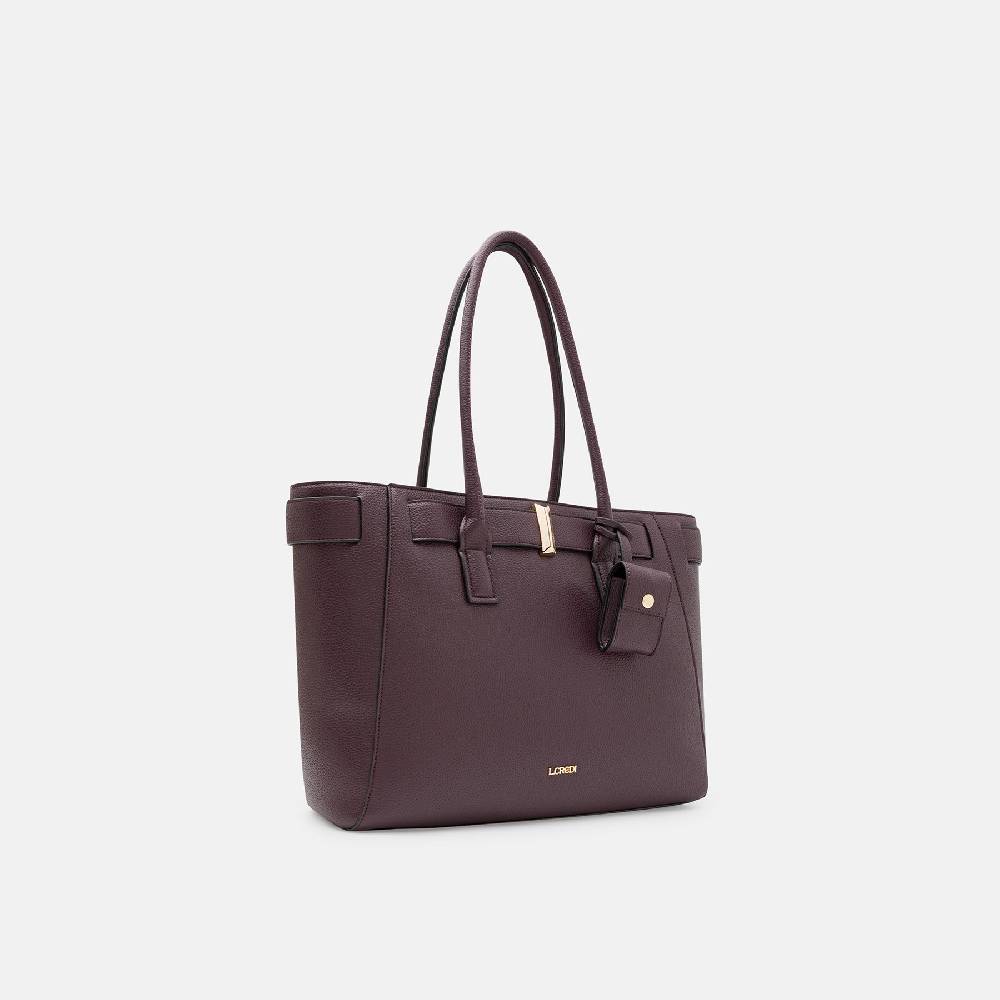 L. Credi Nadira Shopper dark plum Rabatte dieses Monats