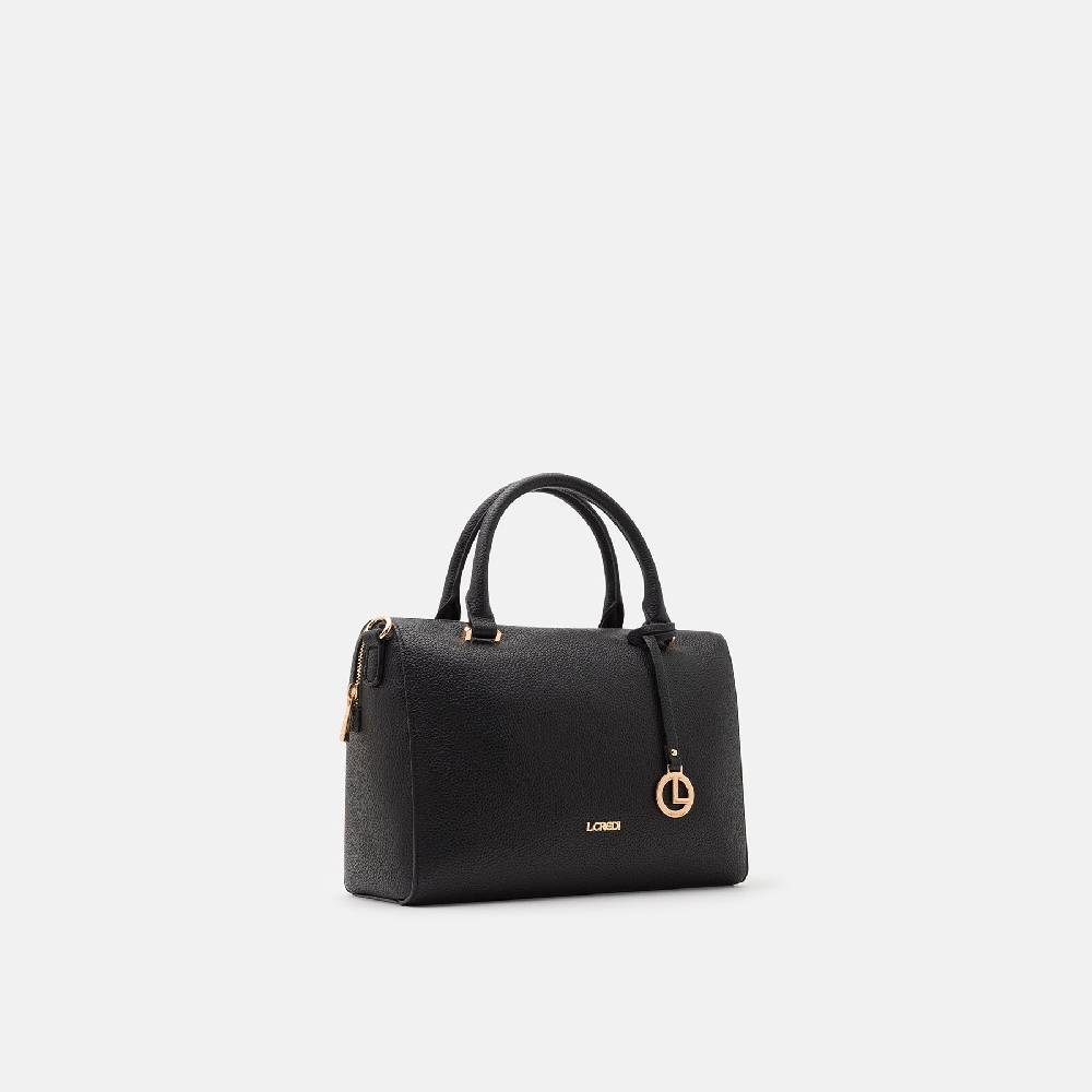 L. Credi Nura Henkeltasche schwarz Outlet