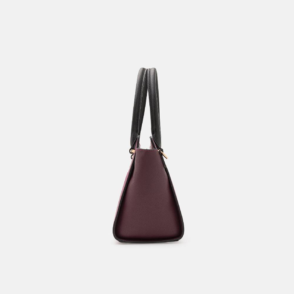 L. Credi Nora Henkeltasche plum Schlussverkauf