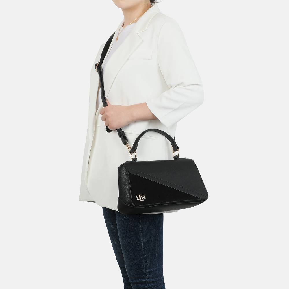 L. Credi Merida Umhängetasche schwarz Flash Sale