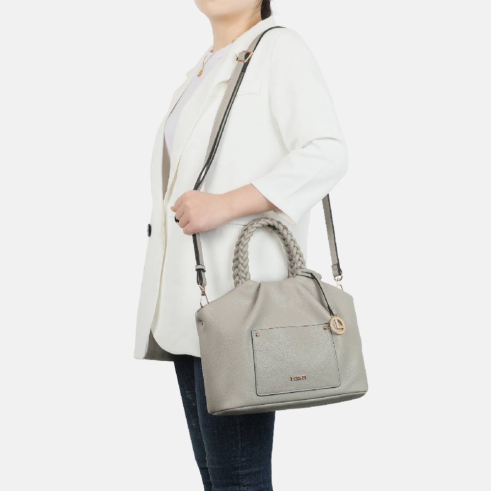 L. Credi Mia Henkeltasche stone Exklusivangebot