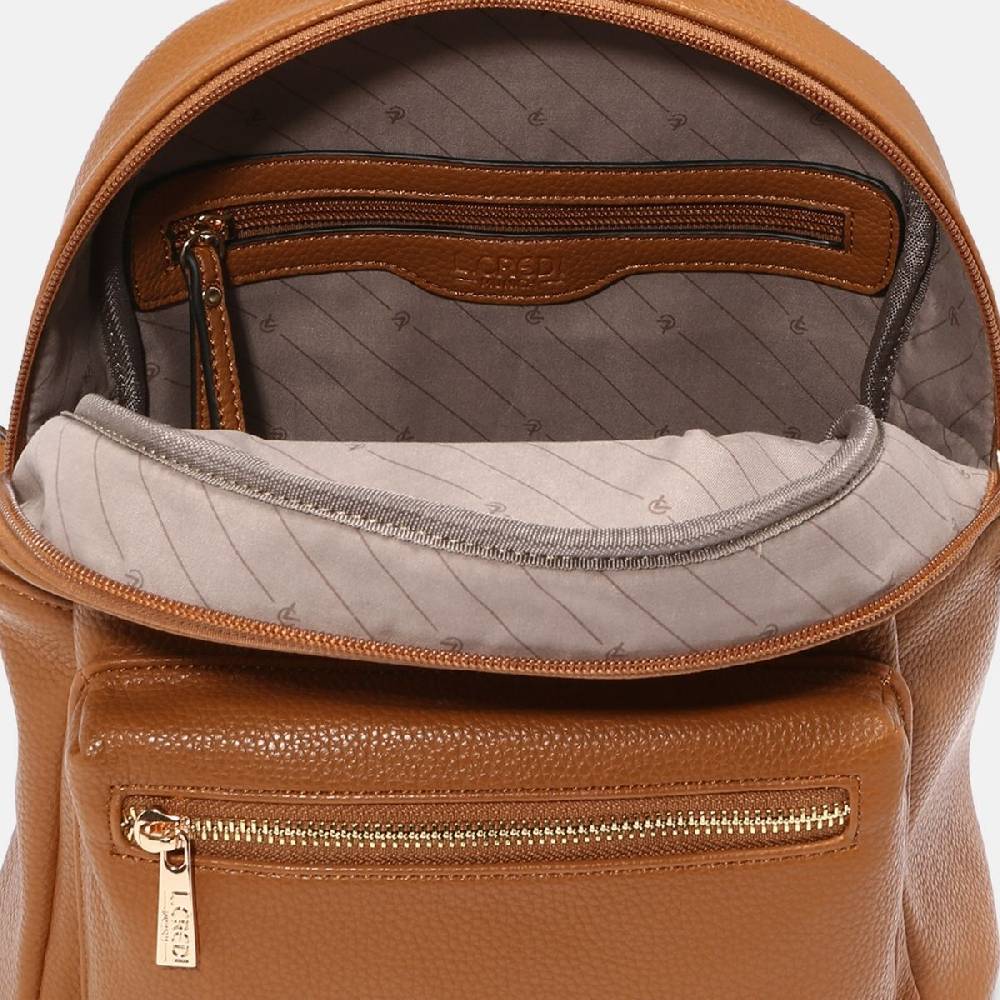 L. Credi Budapest Rucksack cognac Online Outlet