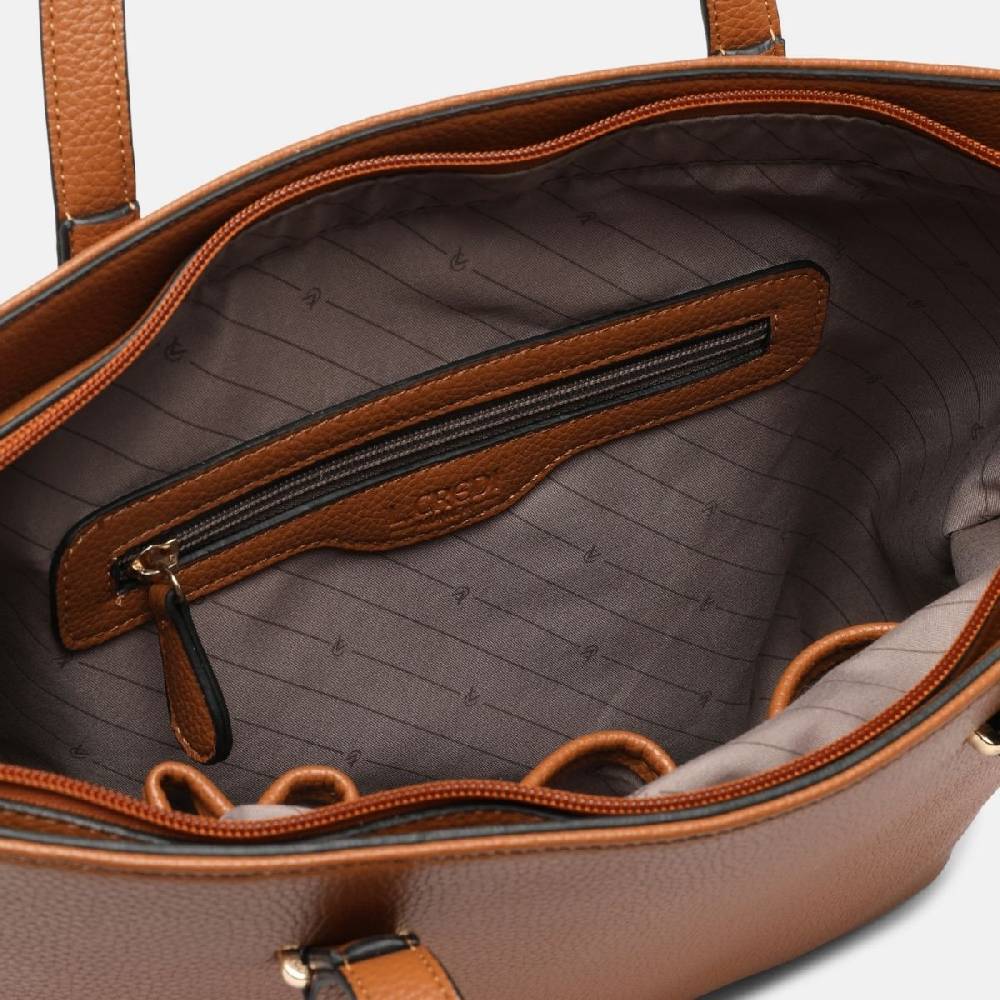 L. Credi Maxima Shopper cognac Große Rabatte