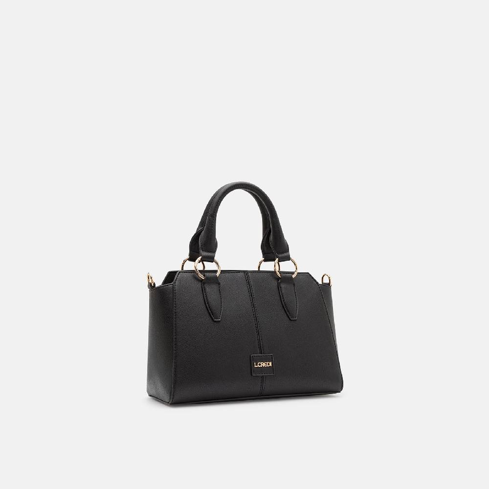 L. Credi Nadja Henkeltasche schwarz Black Friday Preise