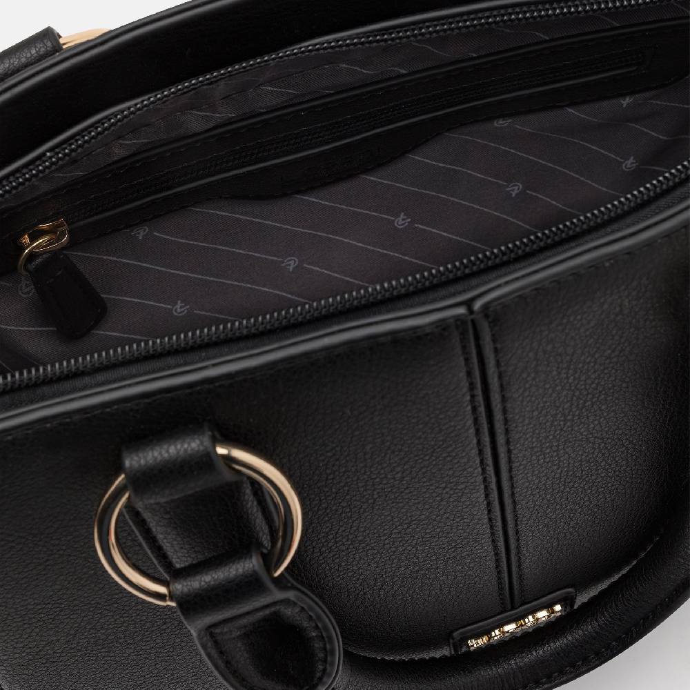 L. Credi Nadja Henkeltasche schwarz Black Friday Preise