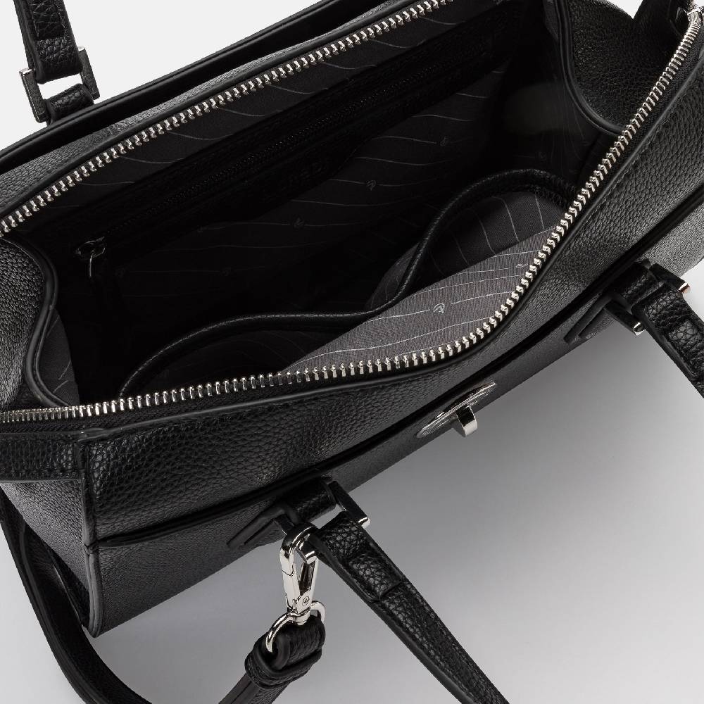 L. Credi Nediva Henkeltasche schwarz Fabrikpreis