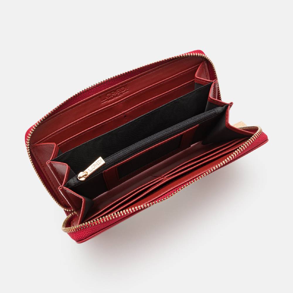 L. Credi Olga Portemonnaie dark red Nur noch ein Tag übrig