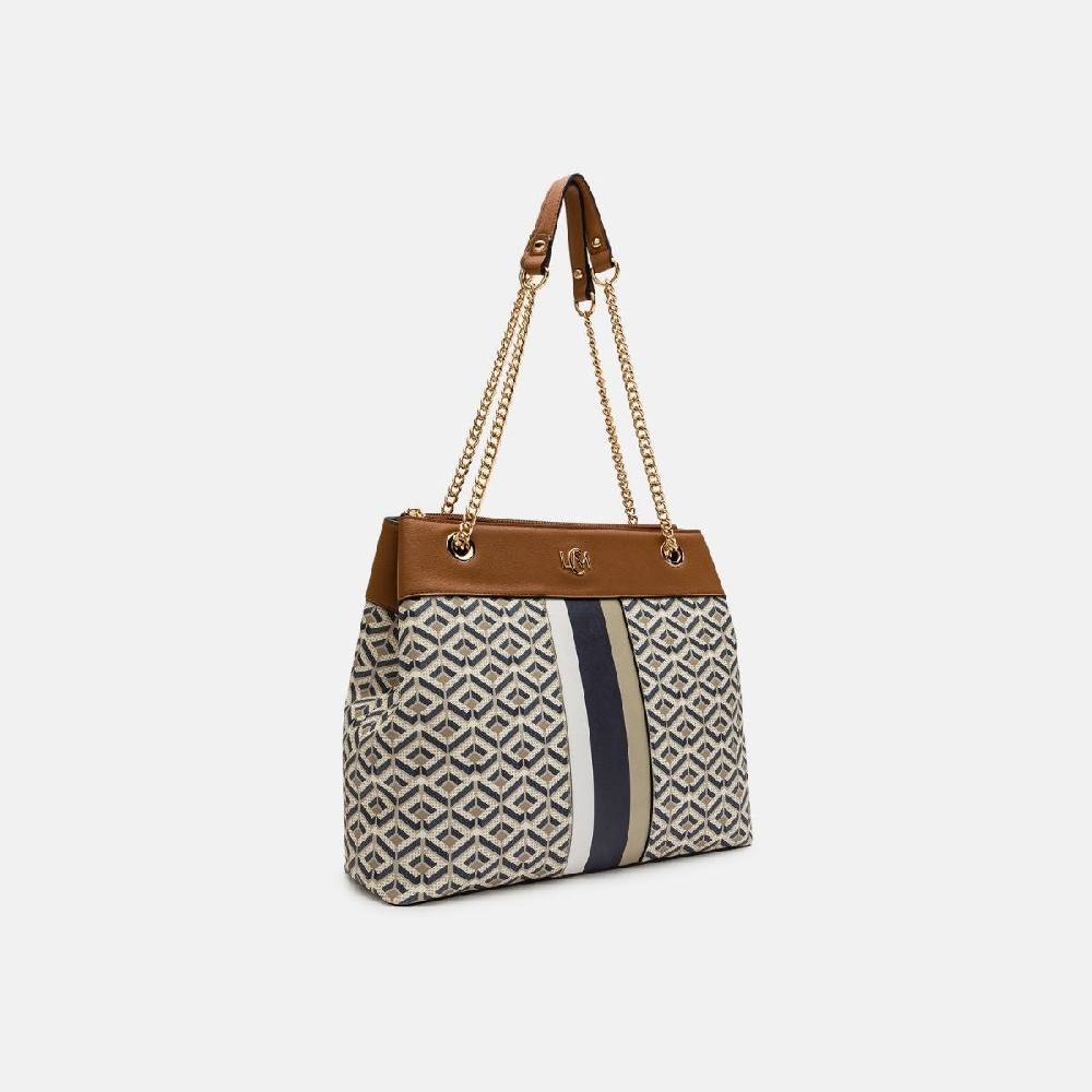 L. Credi Melina Hobo beige multi Kostenloser Versand