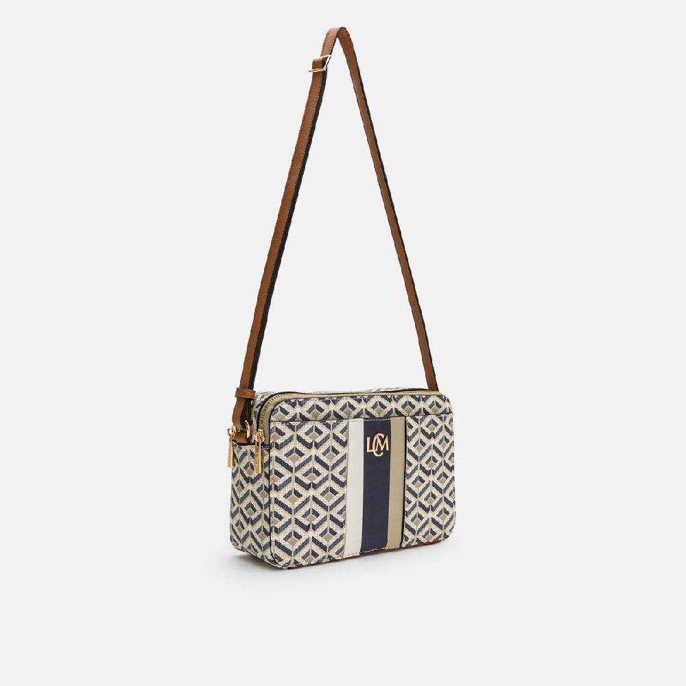 L. Credi Melina Umhängetasche beige multi Osterangebot