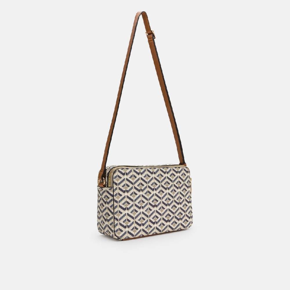L. Credi Melina Umhängetasche beige multi Osterangebot
