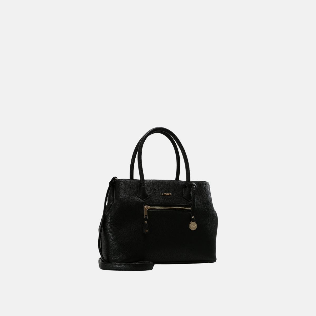 L. Credi Maxima Henkeltasche schwarz Neueste Mode