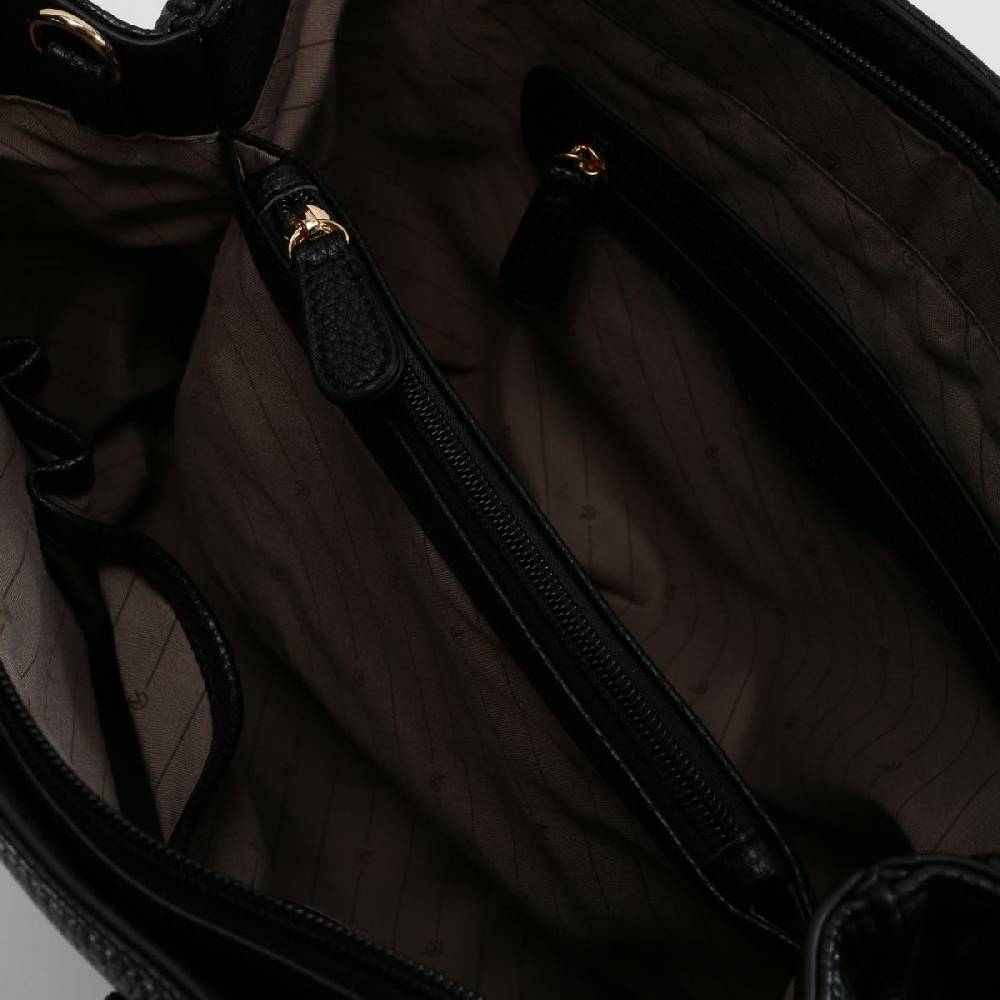 L. Credi Maxima Henkeltasche schwarz Neueste Mode