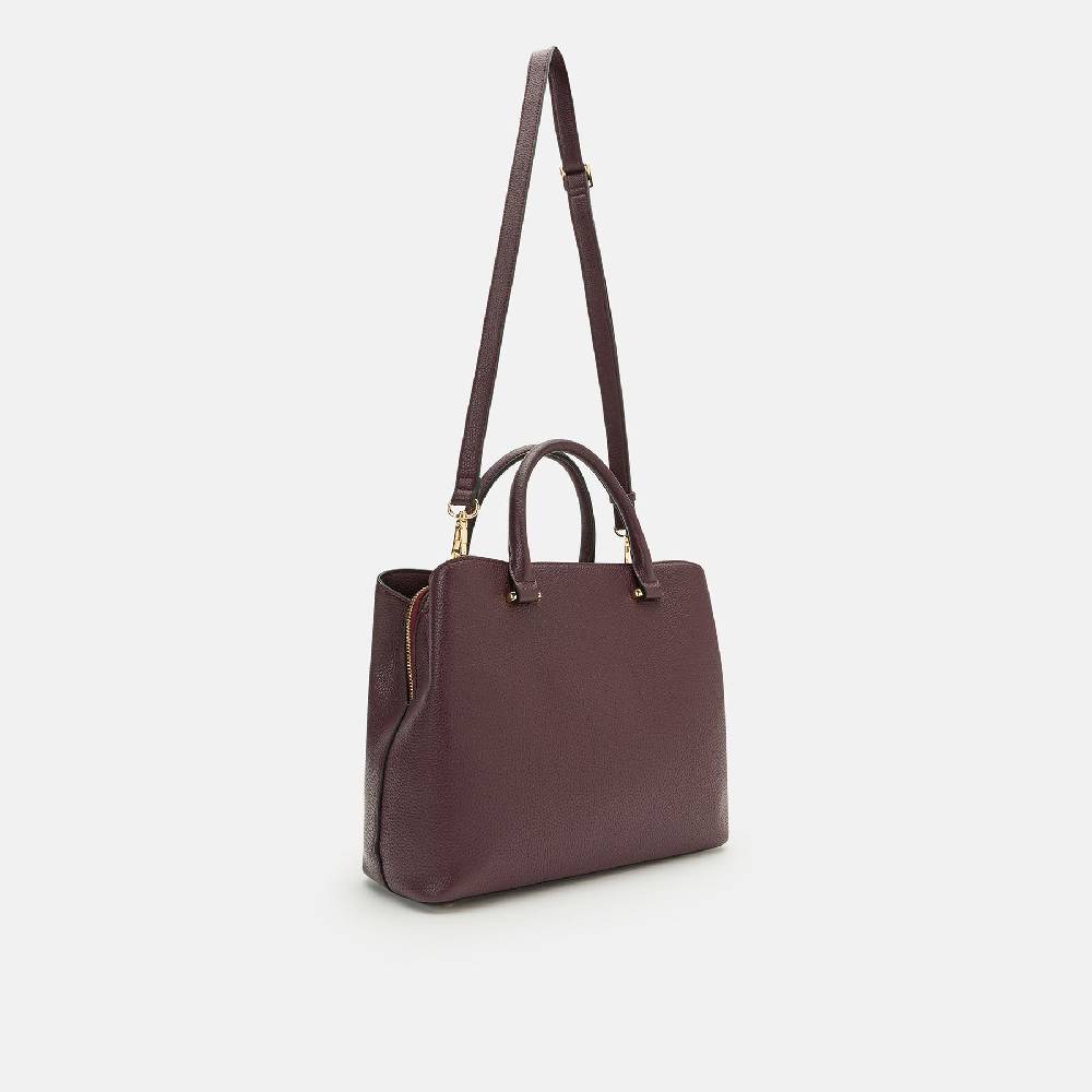 L. Credi Maxima Henkeltasche dark plum Räumungsverkauf