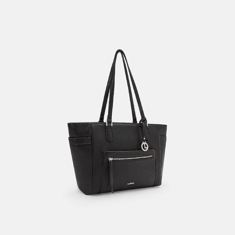 L. Credi Najuka Shopper schwarz Tiefpreis