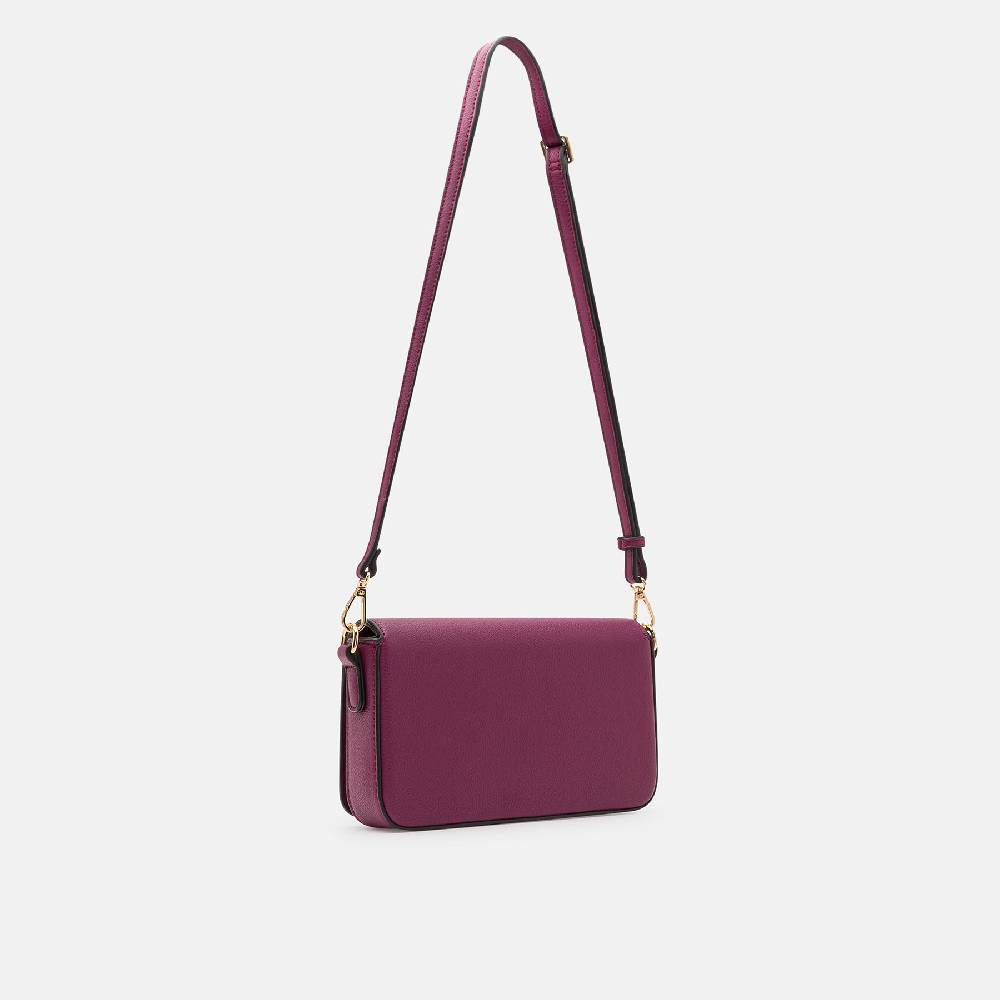 L. Credi Jane Clutch plum Auslauf
