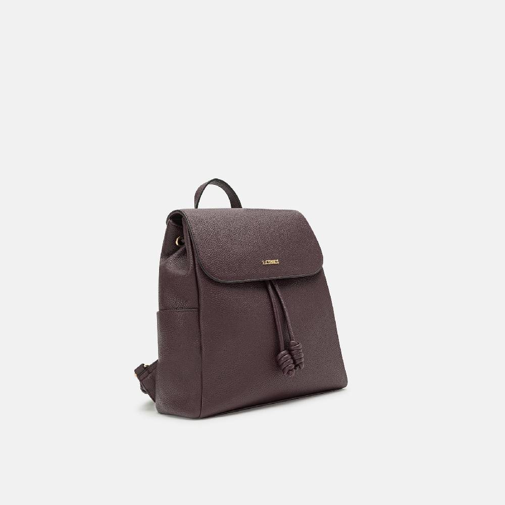 L. Credi Nalina Rucksack dark plum Großer Ausverkauf