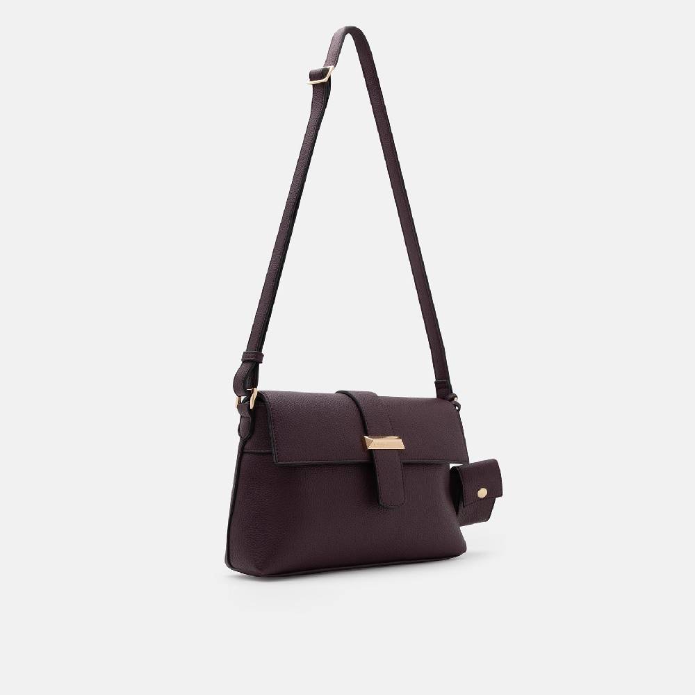 L. Credi Nadira Umhängetasche dark plum Begrenztes Angebot