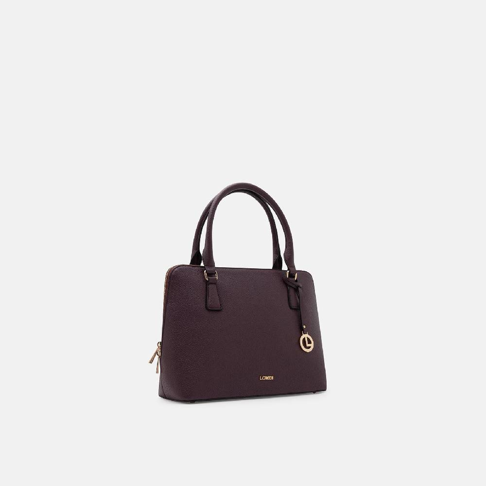 L. Credi Ninelle Henkeltasche dark plum Saisonschlussverkauf