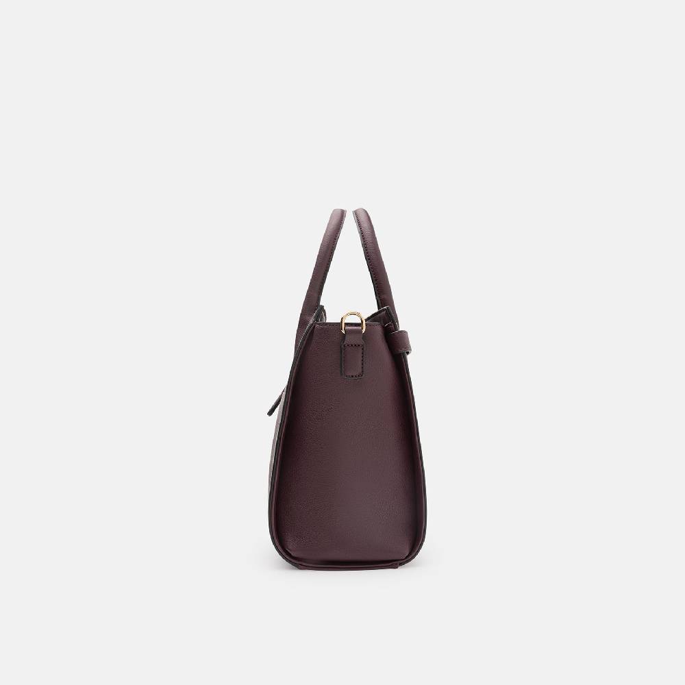 L. Credi Konstanze Henkeltasche dark plum Blitzangebot