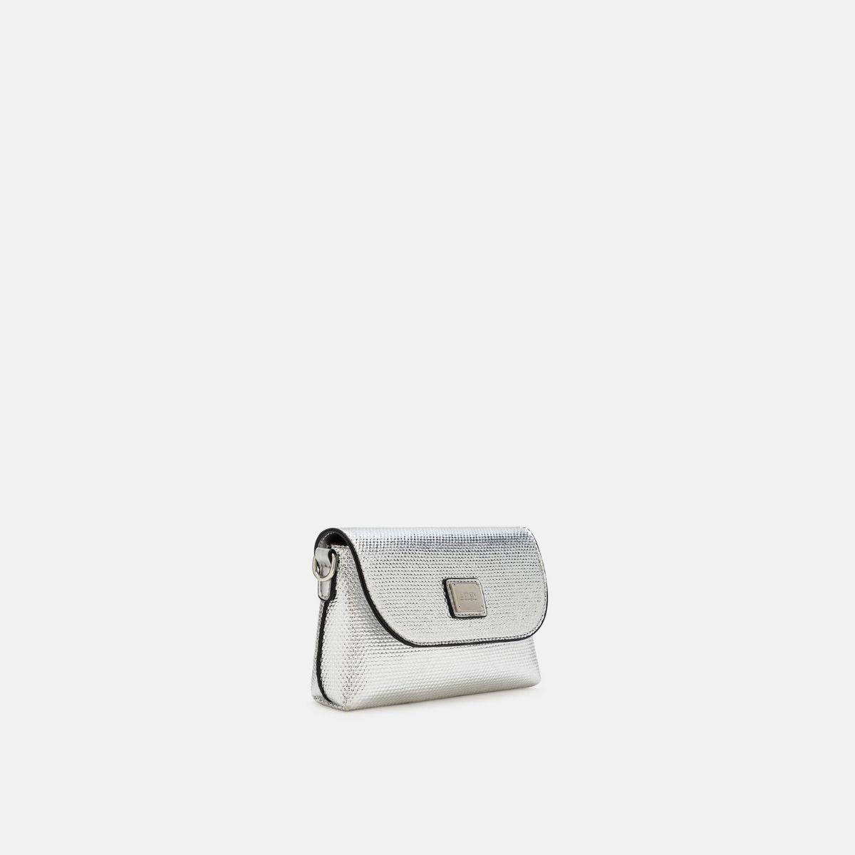 L. Credi Nadine Clutch silber Versandkostenfrei
