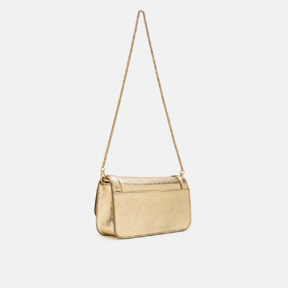 L. Credi Naimi Clutch gold Großer Ausverkauf