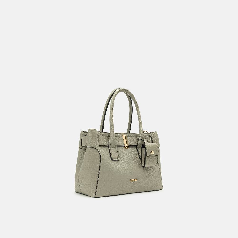 L. Credi Nadira Henkeltasche stone Räumungsverkauf