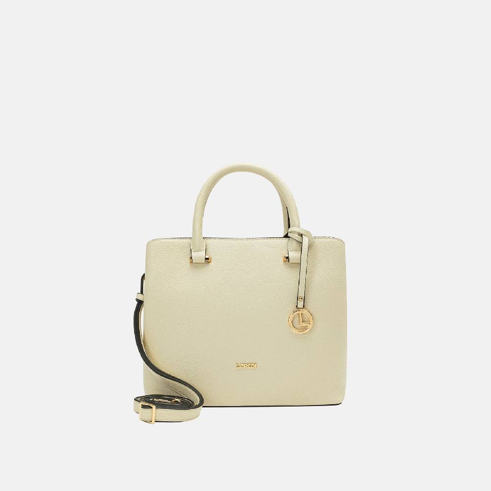 L. Credi Maxima Henkeltasche creme Neueste Stile