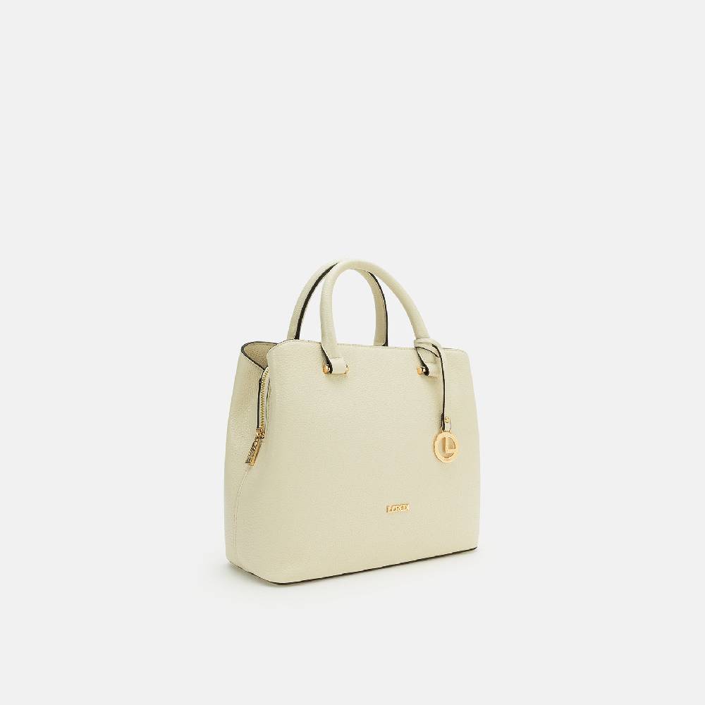 L. Credi Maxima Henkeltasche creme Neueste Stile