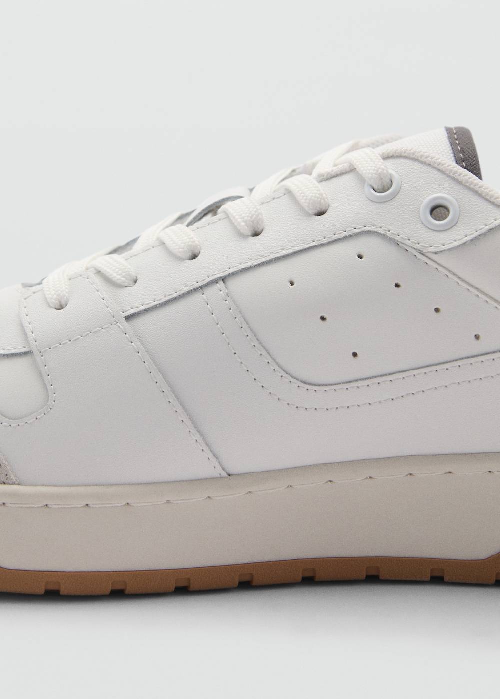 Mango Sneakers mit kontrastierenden Lederdetails Outlet