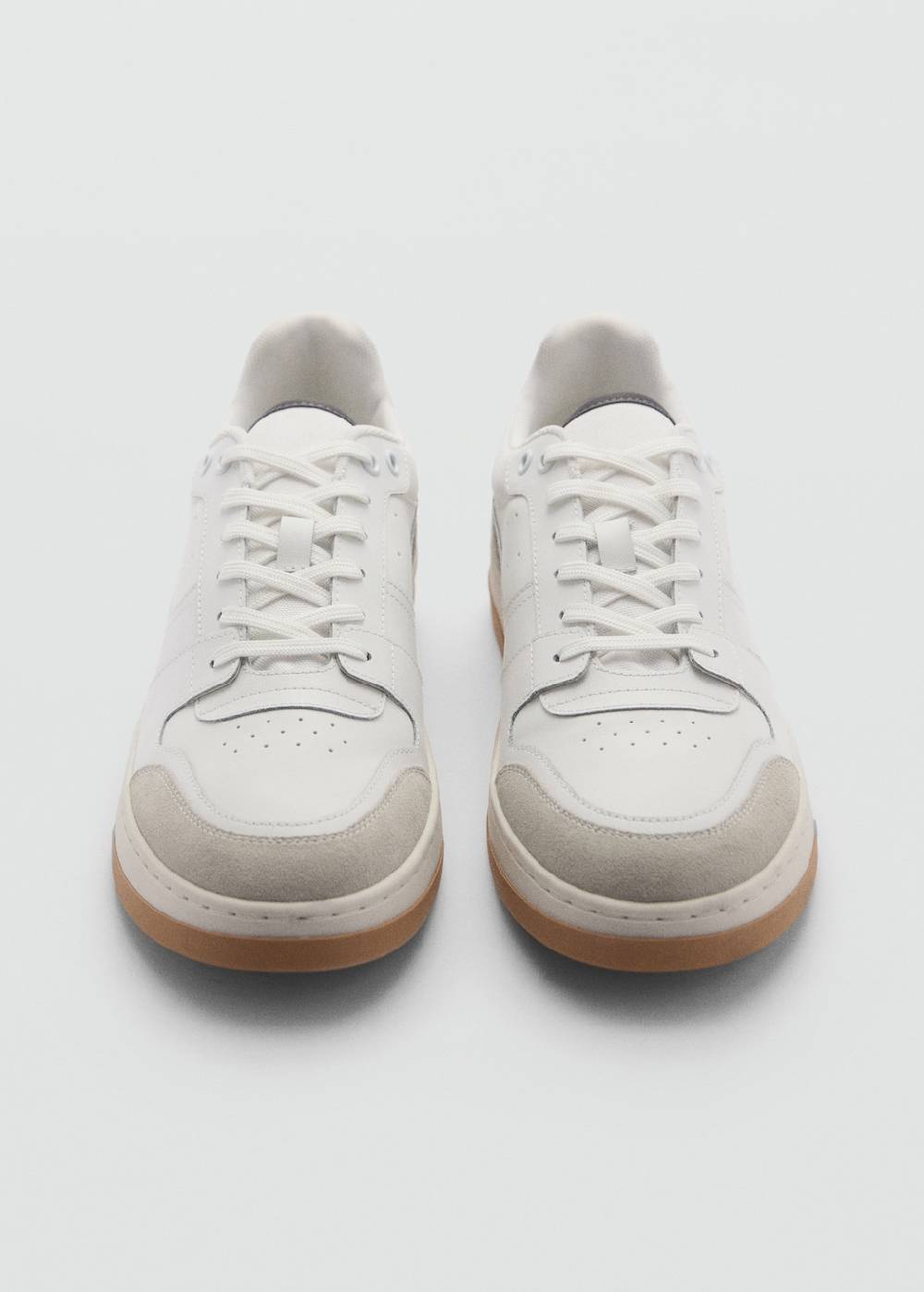 Mango Sneakers mit kontrastierenden Lederdetails Outlet