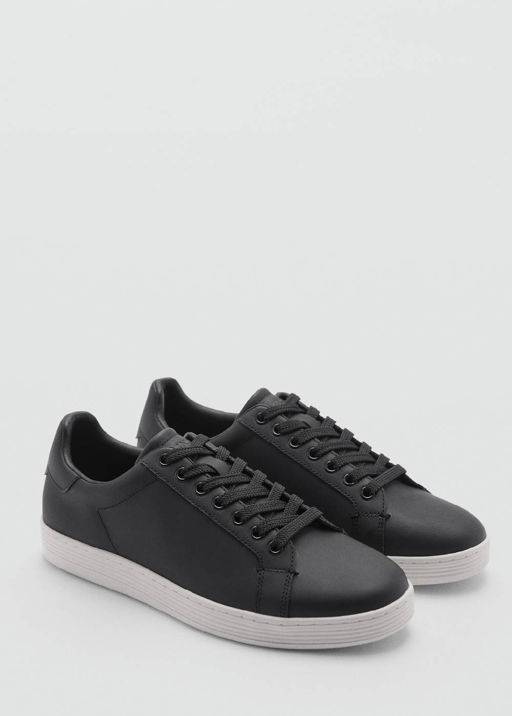 Mango Ledersneakers mit Kontrastsohle