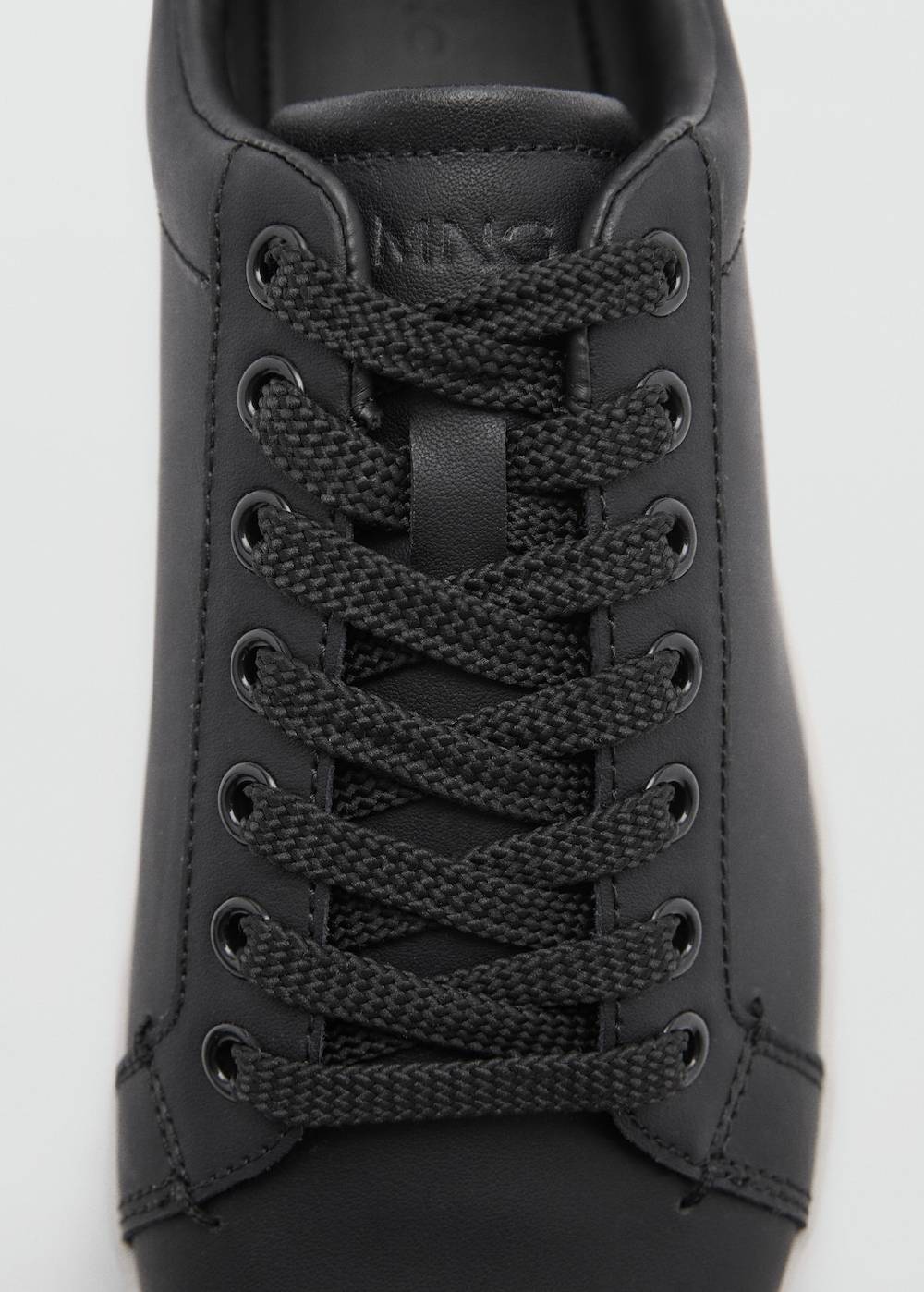 Mango Ledersneakers mit Kontrastsohle Angebote