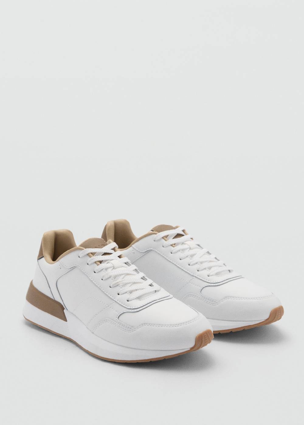Mango Sneakers mit kontrastierenden Lederdetails