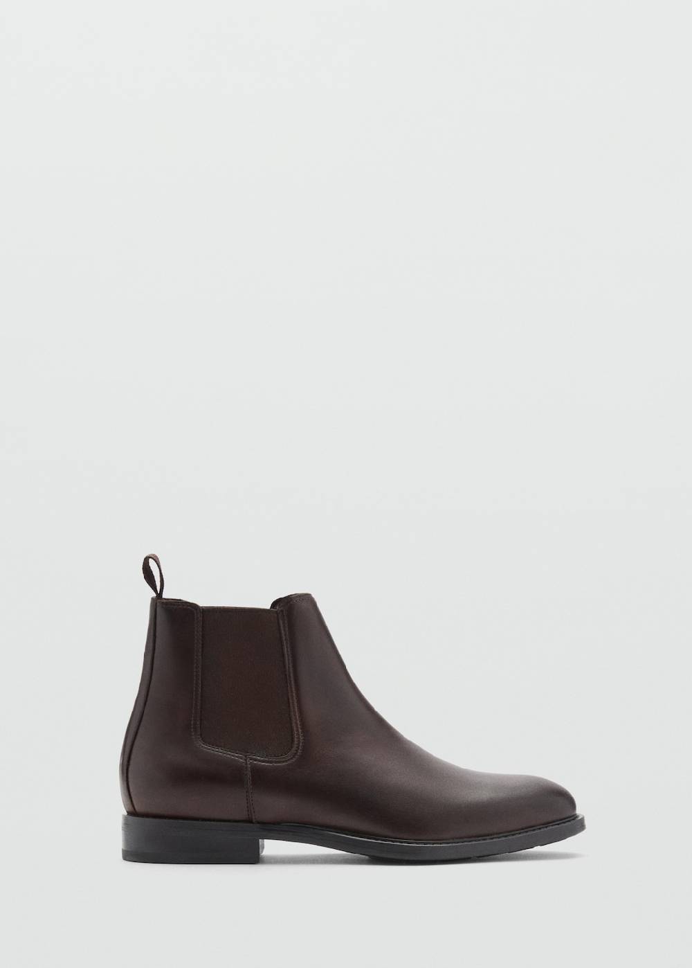Mango Chelsea Boots aus poliertem Leder im Angebot