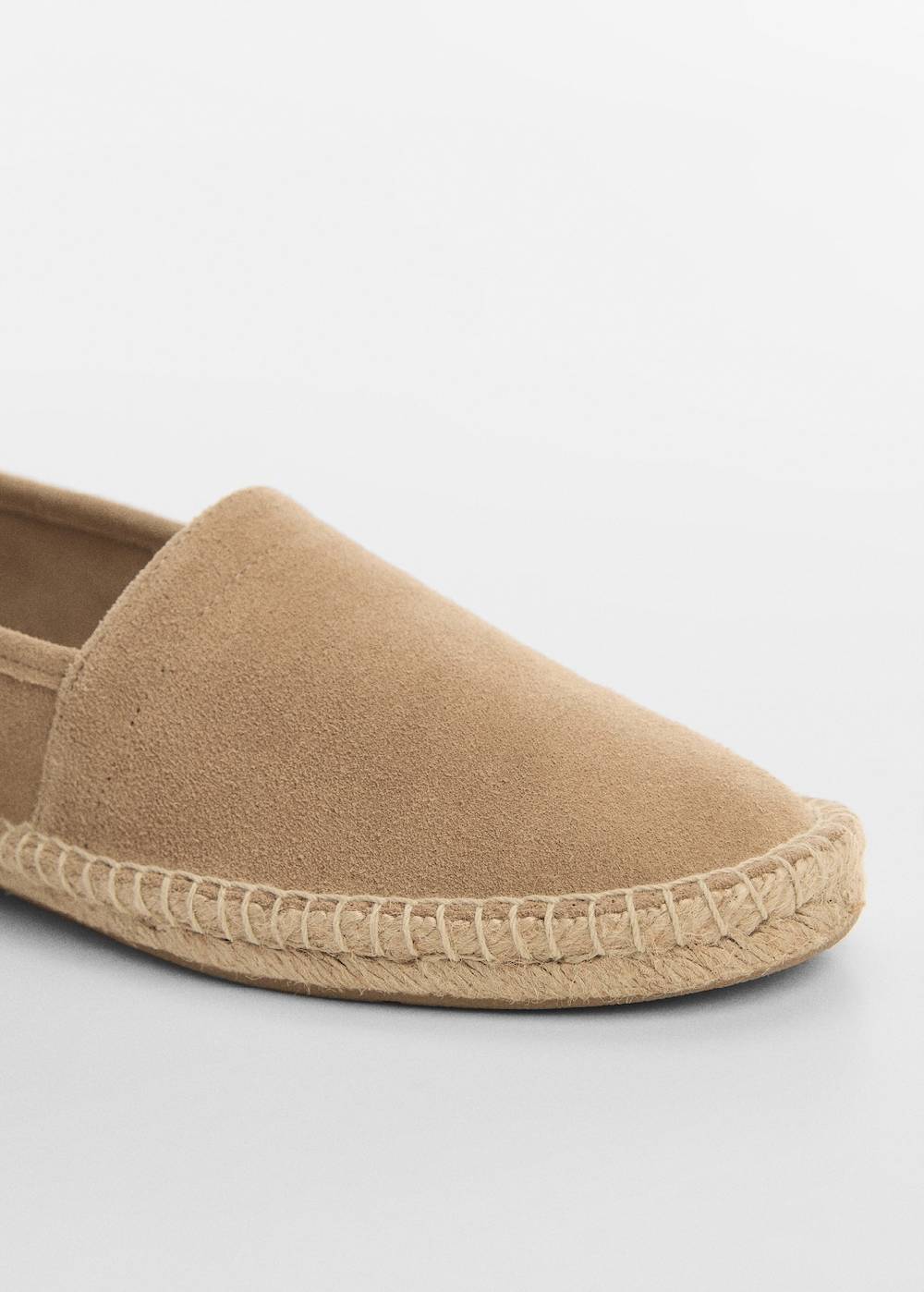 Mango Espadrille aus Rauleder und Jute Günstiger Verkauf