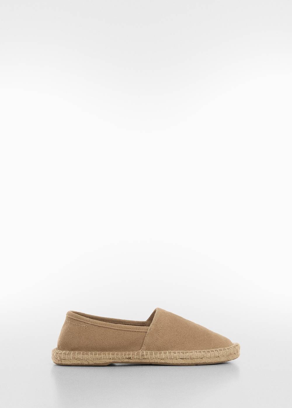 Mango Espadrille aus Rauleder und Jute Günstiger Verkauf