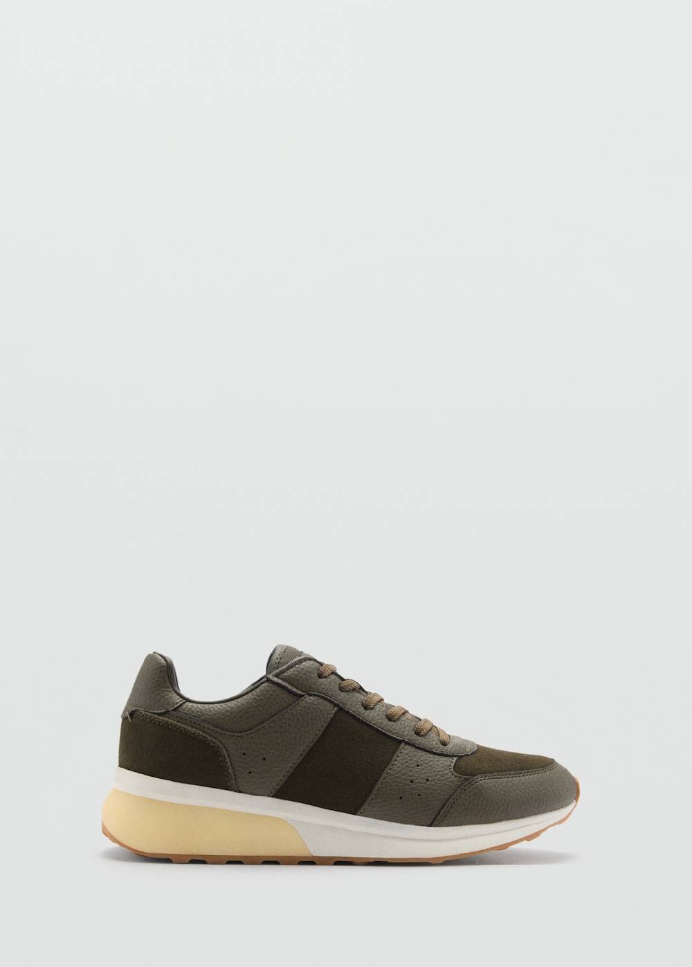 Mango Sneakers mit kontrastierenden Lederdetails Blitzverkäufe