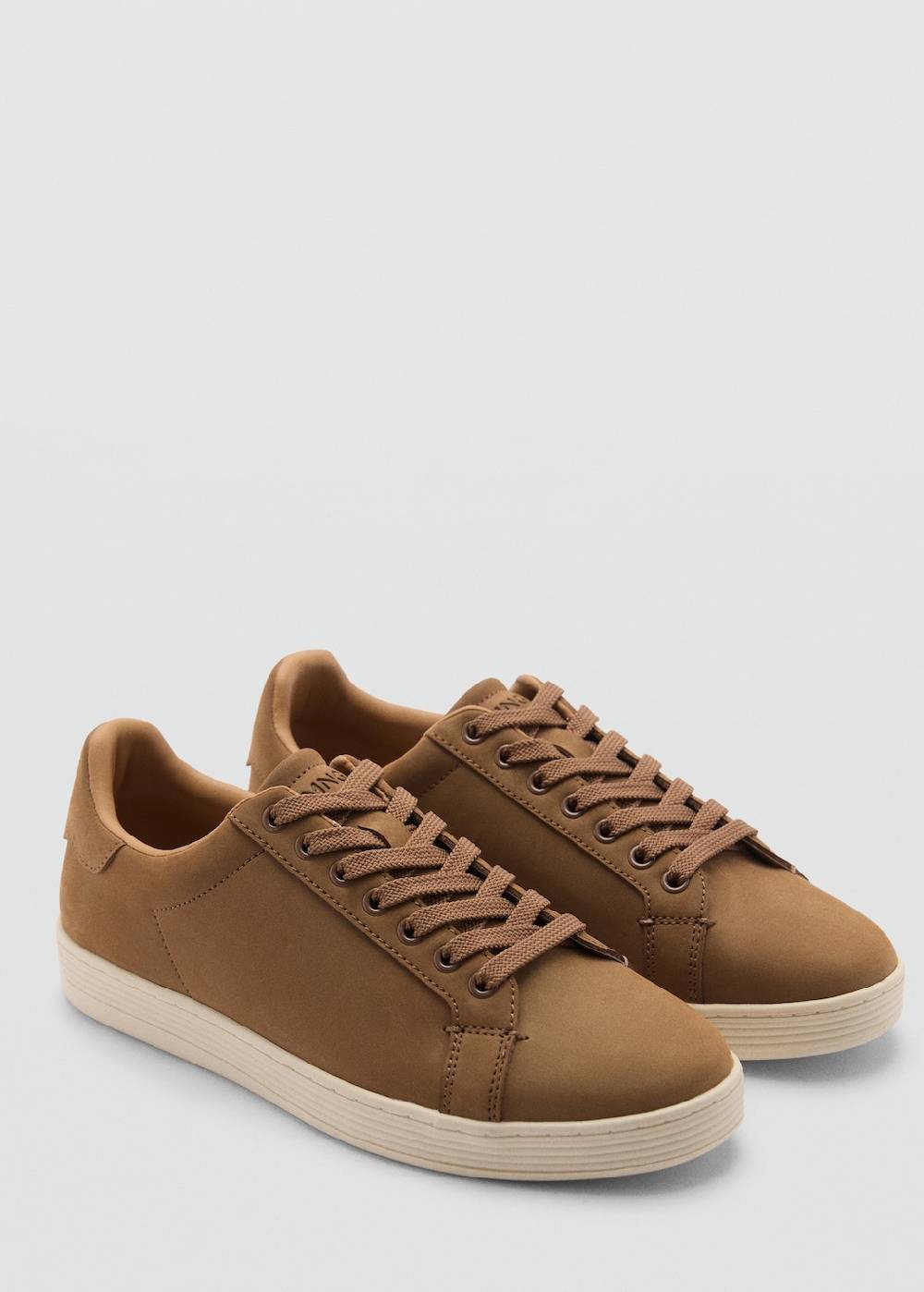 Mango Wildleder-Sneaker mit Schnürsenkeln