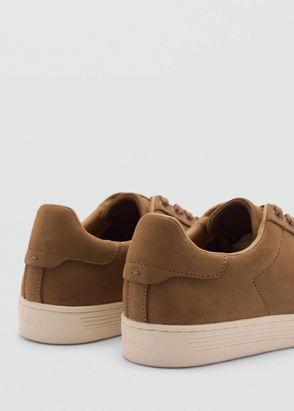 Mango Wildleder-Sneaker mit Schnürsenkeln Sonderangebot
