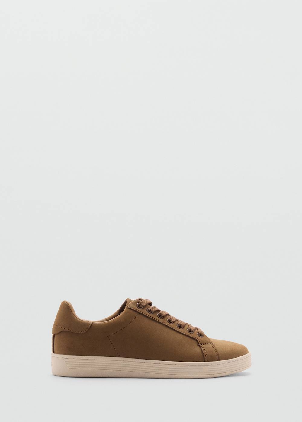 Mango Wildleder-Sneaker mit Schnürsenkeln Sonderangebot