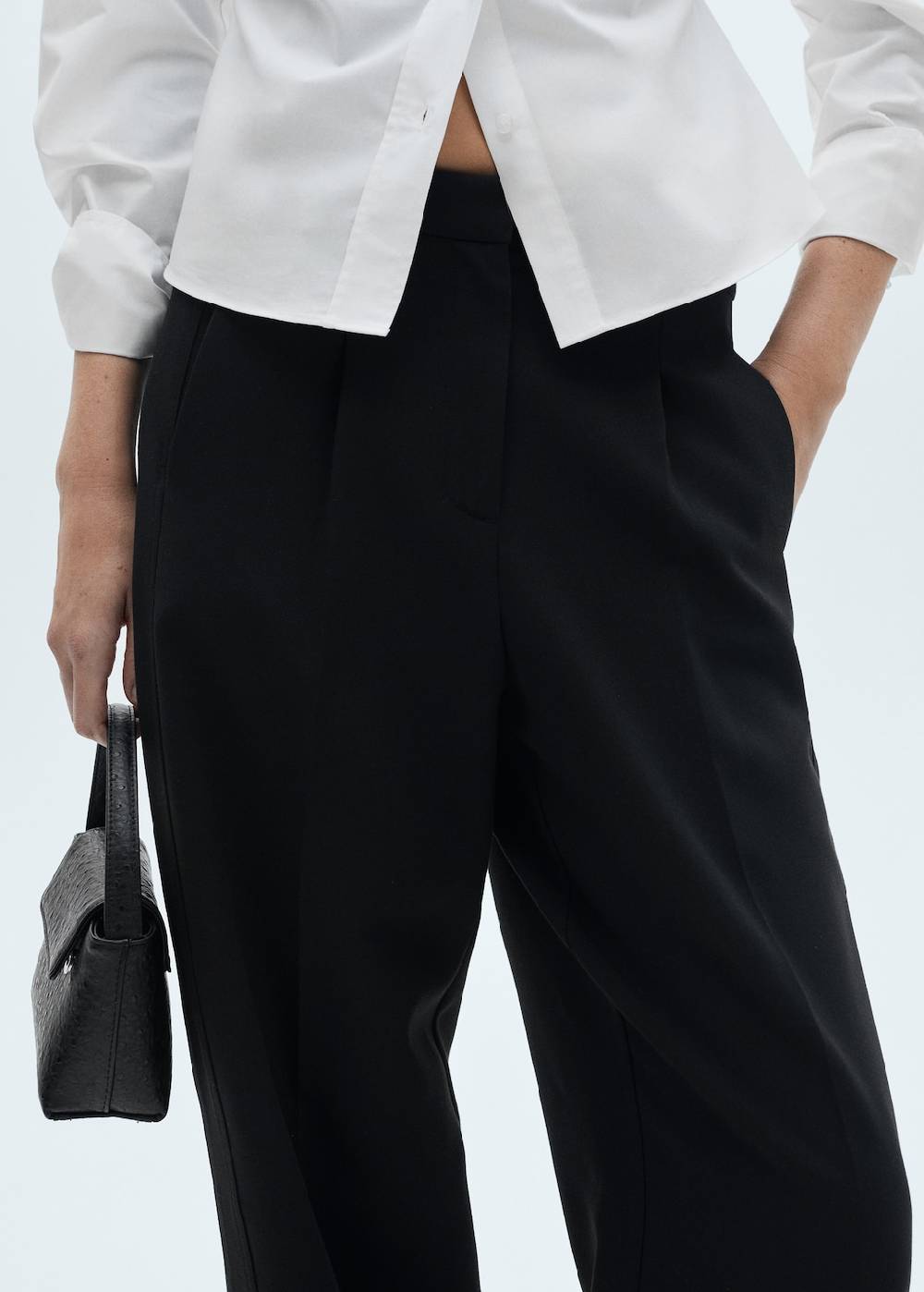 Mango Gerade Bundfaltenhose Großer Ausverkauf