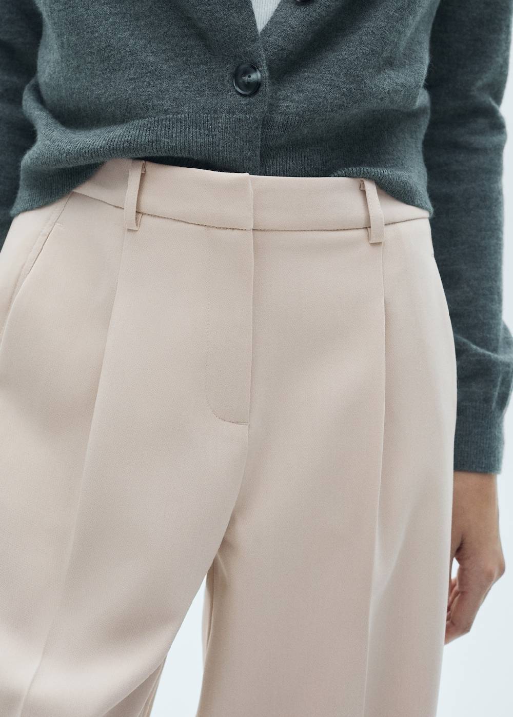 Mango Gerade Bundfaltenhose Flash Sale